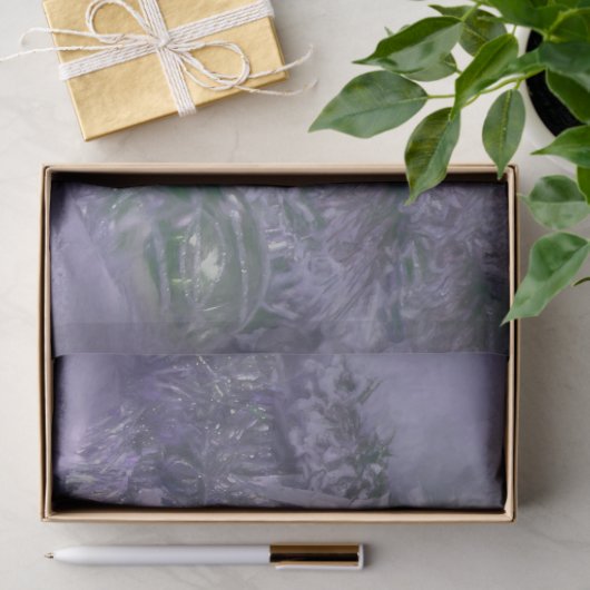 Paarse kerstboomversieringen tissuepapier (Geschenk)