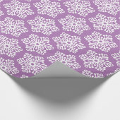  paarse kerstcadeaubon cadeaupapier (Hoek)