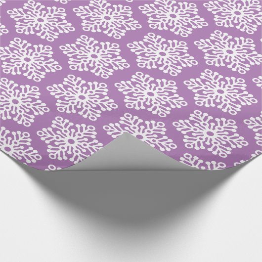  paarse kerstcadeaubon cadeaupapier (Hoek)