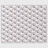 Paarse kerstcadeaus voor kerstcadeautjes cadeaupapier (Vlak)