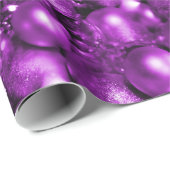 Paarse kerstcadeautjes cadeaupapier (Rol Hoek)