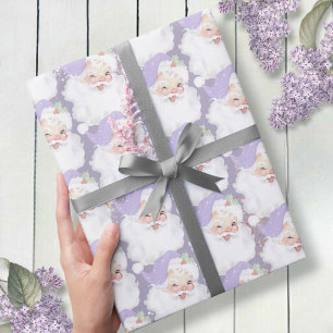 Paarse kerstcadeautjes voor kerstcadeautjes cadeaupapier