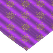 Paarse kerstdagen met gouden kerstdagen tafelkleed (Gekanteld)