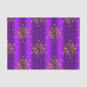 Paarse kerstdagen met gouden kerstdagen tissuepapier (Voorkant)