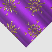 Paarse kerstdagen met gouden kerstdagen tissuepapier (Detail)
