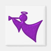 Paarse kerstengel magneet (Voorkant)