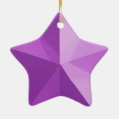 Paarse kerstfeestdag Ornament aanpassen (Achterkant)