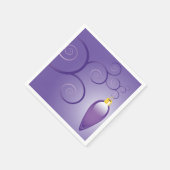  Paarse kerstfeestdag Servetten (Hoek)