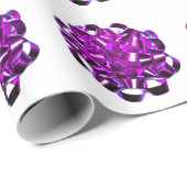 Paarse kerstfeestdagen cadeaupapier (Rol Hoek)