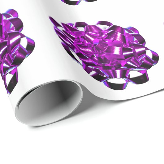 Paarse kerstfeestdagen cadeaupapier (Rol Hoek)