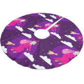 paarse Kerstheks Befana Broomrider Spookmas Kerstboom Rok (Gekanteld)