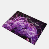 Paarse Kerstmis - deurmat (Schuin)