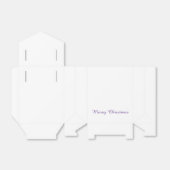 Paarse Kerstmis Treat Box Bedankdoosjes (Uitgevouwen)