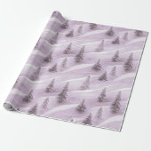 Paarse Kerstmispatroon#10 ID1009 Cadeaupapier (Uitgerold)