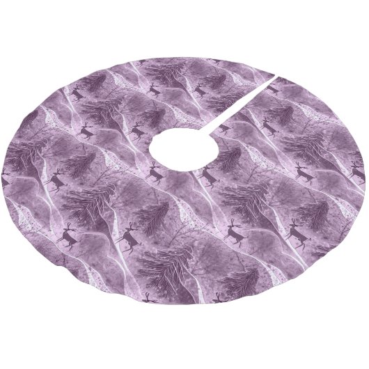 Paarse Kerstmispatroon#13 ID1009 Kerstboom Rok (Gekanteld)