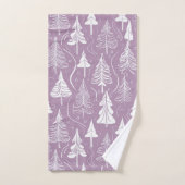 Paarse Kerstmispatroon#6 ID1009 Bad Handdoek (Handdoek)