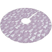 Paarse Kerstmispatroon#6 ID1009 Kerstboom Rok (Gekanteld)