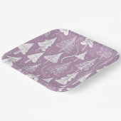 Paarse Kerstmispatroon#6 ID1009 Papieren Bordje (Gebogen)