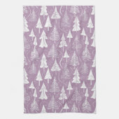 Paarse Kerstmispatroon#6 ID1009 Theedoek (Verticaal)