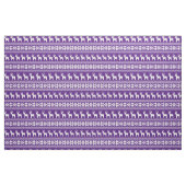 Paarse kerstrendierensnowflake patroonpatronen stof (Fat Quarter)