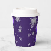 Paarse kerstsierbeker papieren bekers (Links)
