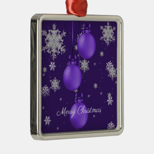 Paarse kerstsierfeestdag Ornament (Rechts)