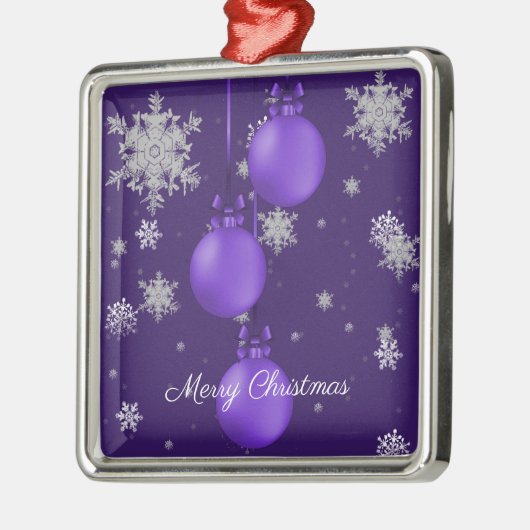 Paarse kerstsierfeestdag Ornament (Links)