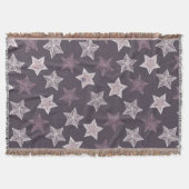 Paarse kerststerren deken (Voorkant)