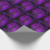 Paarse kersttRee Cadeaupapier (Hoek)