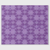 Paarse kerstvakantie cadeau cadeaupapier (Vlak)