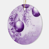 Paarse kerstvakantie Ornament (Links)