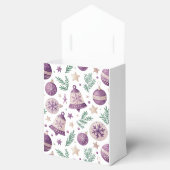 paarse kerstversiering en Bell Favoriete Box Bedankdoosjes (Geopend)