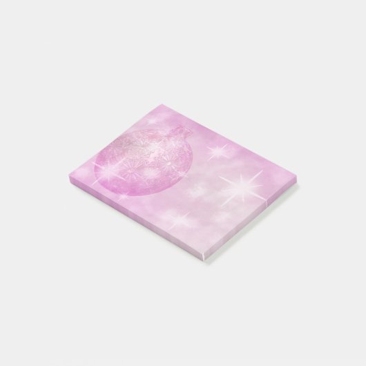 Paarse kerstversiering Post-it® notes 4 x 3 (Schuin)