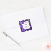 Paarse kerstversiering Sticker (Envelop)