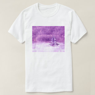 Paarse kerstwonderland t-shirt