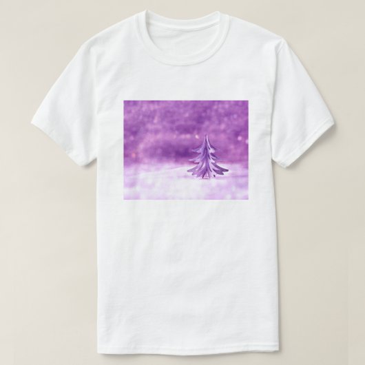 Paarse kerstwonderland t-shirt (Design voorkant)