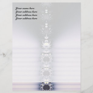 Paarse Ketting Gepersonaliseerd Briefhoofd