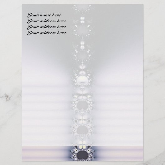 Paarse Ketting Gepersonaliseerd Briefhoofd (Voorkant)