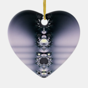 Paarse ketting keramisch ornament