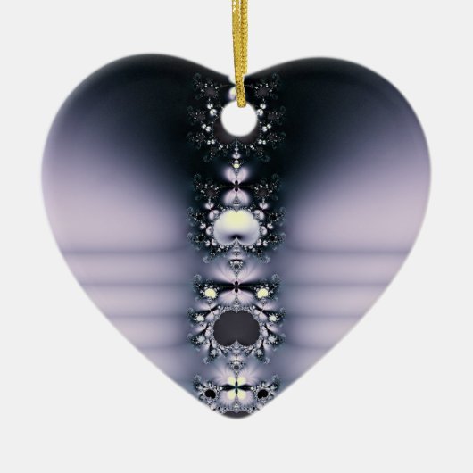 Paarse ketting keramisch ornament (Voorkant)