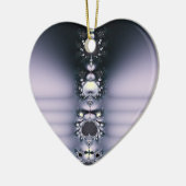 Paarse ketting keramisch ornament (Links)