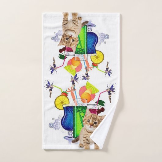 Paarse keukendoekjes bad handdoek (Handdoek)