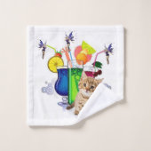 Paarse keukendoekjes bad handdoek (Wasdoekje)