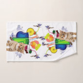 Paarse keukendoekjes bad handdoek (Handdoek)