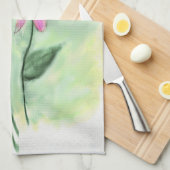 Paarse keukenhanddoek met één kloon (Quarter Fold)