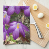 Paarse keukenhanddoeken (Quarter Fold)