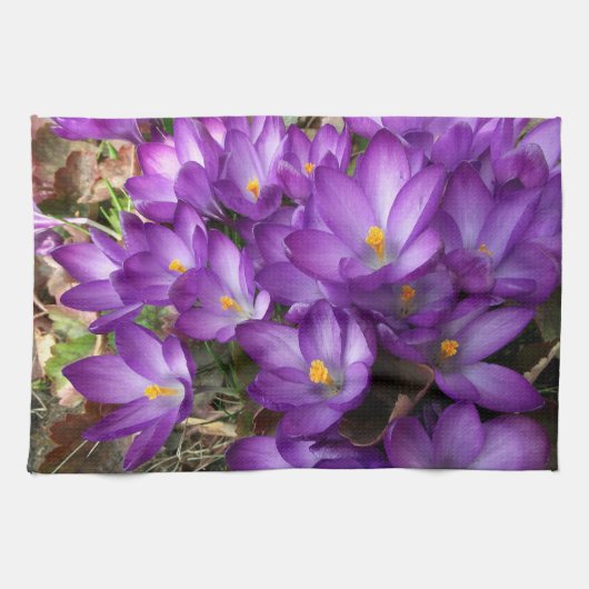 Paarse keukenhanddoeken (Horizontaal)