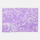 Paarse keukenhanddoeken voor sierdoeleinden (Horizontaal)