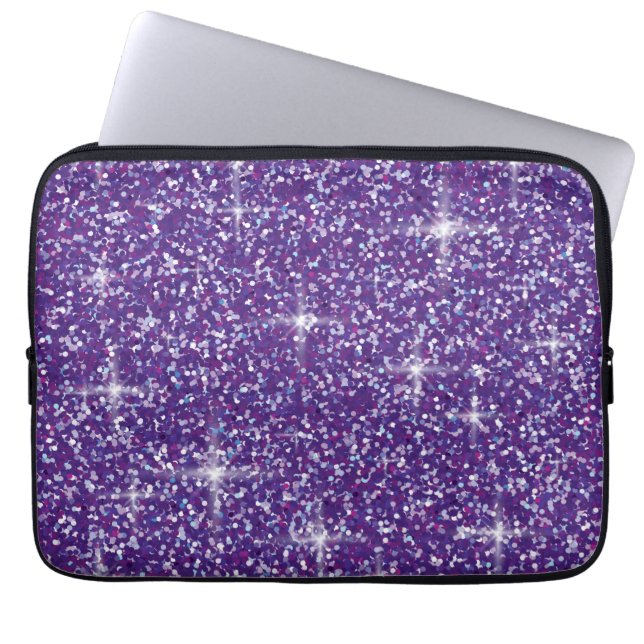 Paarse kiezelsteen laptop sleeve (Voorkant)