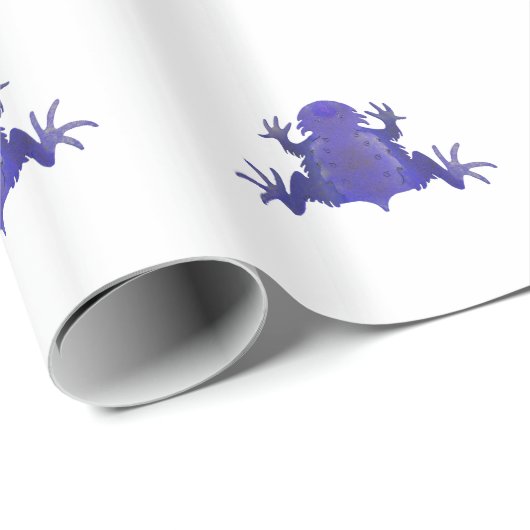 Paarse kikker cadeaupapier (Rol Hoek)